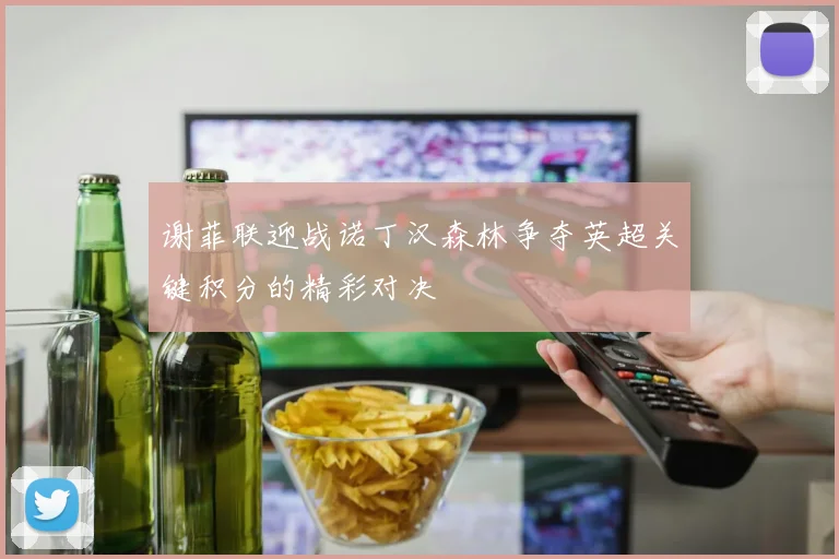 谢菲联迎战诺丁汉森林争夺英超关键积分的精彩对决
